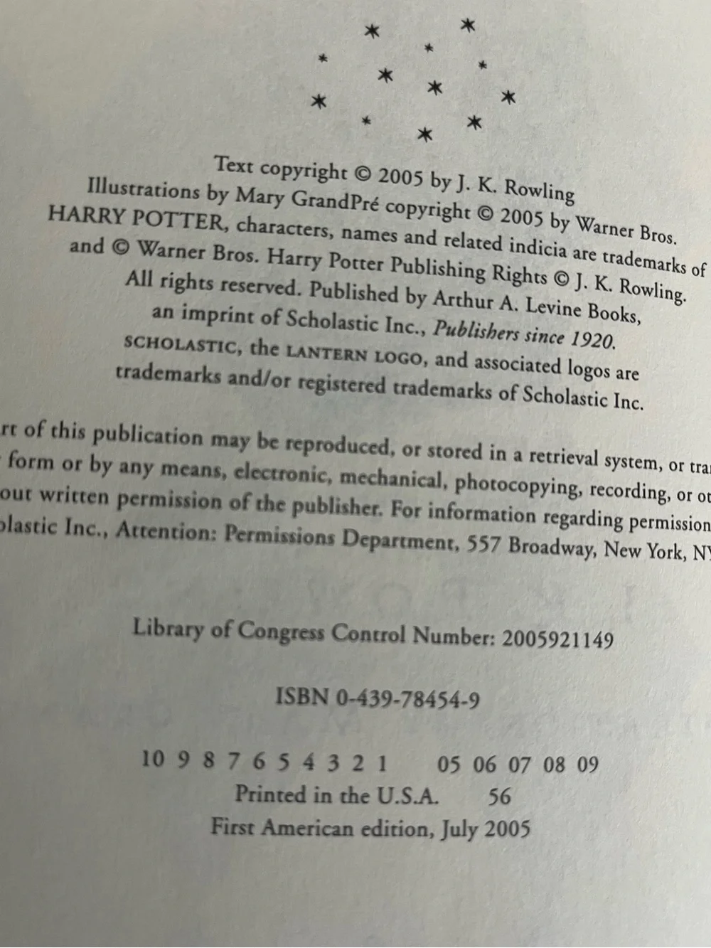 Harry Potter the Sorcerer's Stone J.K. Rowling Half Blood Prince Hardcovers